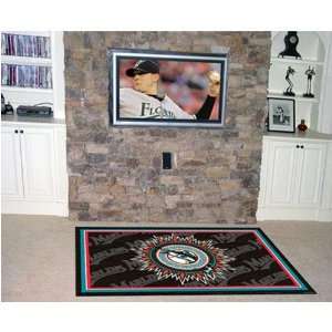  Florida Marlins MLB Floor Rug (4x6): Sports & Outdoors