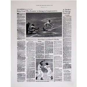  New York Times Cover Reprint February 27 1994 Scooter Is 