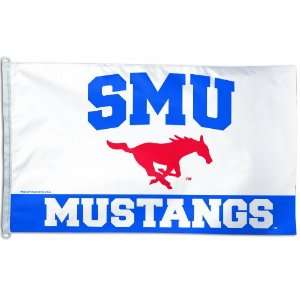  NCAA Southern Methodist Mustangs 3 by 5 foot Flag: Sports 