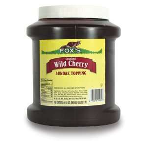 Foxs Cherry Ice Cream Topping   1/2 Gallon Container:  