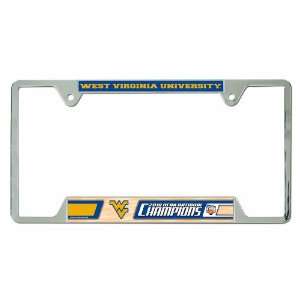 NCAA West Virginia Final Four Champs Metal License Plate Frame:  
