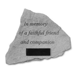  Sympathy Loss of Pet Garden Stone: In Memory of a Faithful 