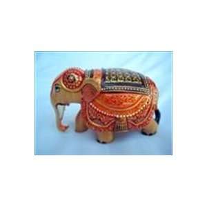  Wooden Handcarved Royal Indian Elephant
