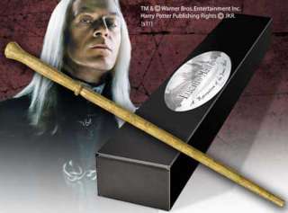 Harry Potter Wand of Lucius Malfoy & Name Clip Stand  