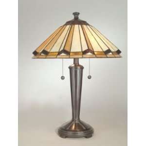  Dale Tiffany Allegra Tiffany Table Lamp with Mica Bronze 
