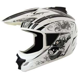    THH TX 22 8 Ball Helmet   Medium/Matte White/Black Automotive