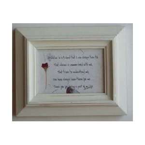   What is a Sister White wash floral inspirational gift