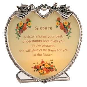    Sisters Candle Holder Inspirational Message: Home Improvement