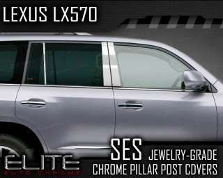 2009 12 Lexus LX570 6pc. SES Chrome Pillar Post Covers  