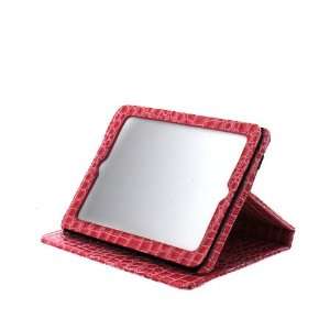  Red Faux Leather Croc Skin iPad Cover 