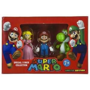 , Mario, Princess Peach ~2 Mini Figures Holiday Pack Super Mario 
