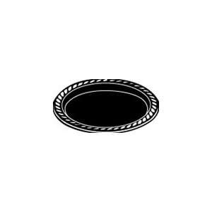  Pactiv Hefty Plastic Black Bread and Butter Plate   6 in 
