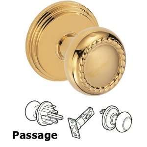  Passage rope half round knob with stepped rosette in pvd 