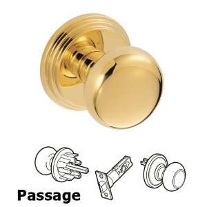  Passage half round knob with stepped rosette in pvd 