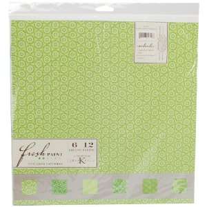  Marcella By Kay Fresh Paint Patterned Paper Pack, Emerald 