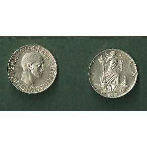  1936 Beautiful Italian 10 Lira, Silver 
