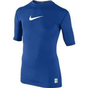  NIKE PRO COMBAT CORE FITTED SHORT SLEEVE CREW (BOYS 
