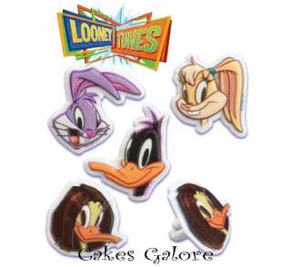 Looney Tunes Bugs Lola Bunny Daffy Tina Duck Cupcake Ring Decoration 