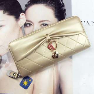 Fashion lady bag zip around long clutch wallet purse  