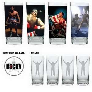  Officially Licensed Rocky Photo High Ball Glass Set 