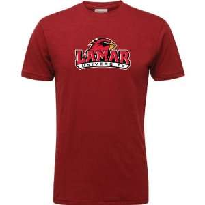  Lamar Cardinals Red Logo Vintage T Shirt: Sports 