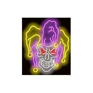  Jester Skull Neon Sign