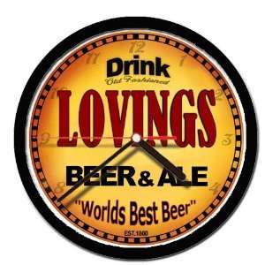  LOVINGS beer and ale cerveza wall clock 