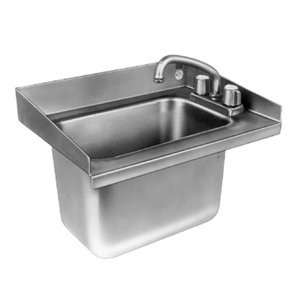  Delfield 242 Drop In Sink with Faucet   18 x 13 1/2 
