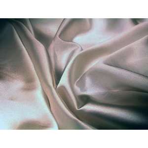   60 Wide Charmeuse Satin Silver Fabric By the Yard: Kitchen & Dining