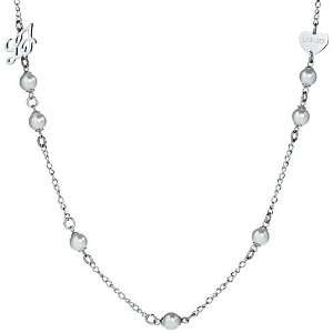 Liu Jo Ladies Necklace in White 925 Silver with Cultivated Pearl 