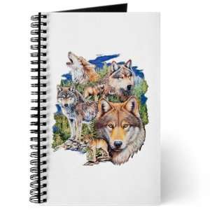  Journal (Diary) with Wolf Collage on Cover Everything 