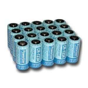 Primary Lithium Battery 20 Pcs CR123A (3.0V 1300mAh, 3.9Wh each, 1.0A 