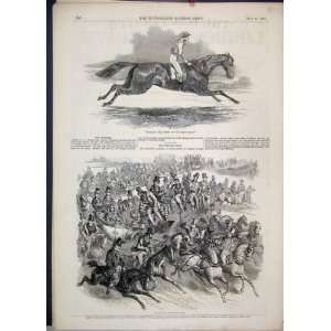  1848 Surplice Derby Stakes Epsom Horses Antique Print 
