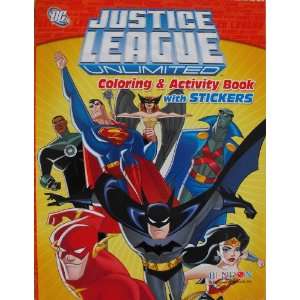 Justice League Coloring and Activity Book with 30 Stickers 144 Pages 