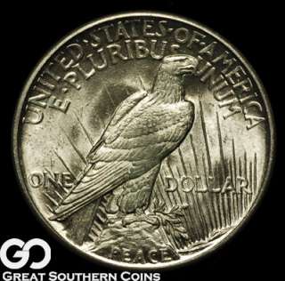 1921 Peace Silver Dollar NEAR GEM BU++ ** KEY DATE!!!  