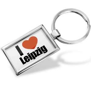  Keychain I Love Leipzig region: Saxony, Germany   Hand 