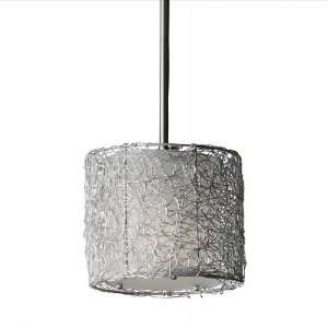  Wired 8 Brushed Steel Mini Pendant