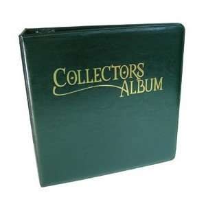   Binder: Green Leatherette Trading Card Collectors Album: Toys & Games