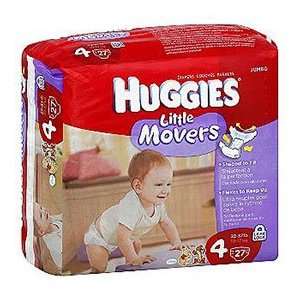  Kimberly Clark Huggies Little Movers Diaper Size 4, 22 to 