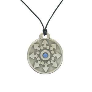  Wisdom Star Pendant with Blue Cz Gem   L5 Jewelry