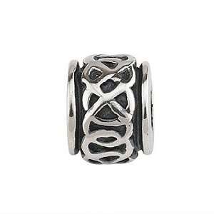  Sterling Silver Celtic Knot Band Bead   Made in Ireland Jewelry