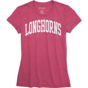  Texas Longhorns Womens Pink Jones & Mitchell Arch T Shirt 