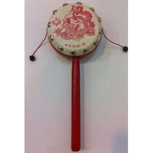  Chinese Kung Fu Dragon Rattle Drum