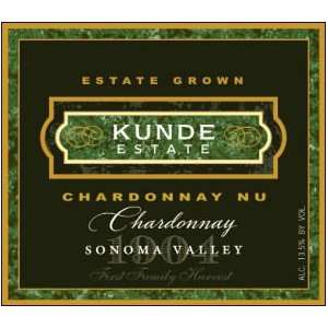  2009 Kunde Nu Sonoma Unoaked Chardonnay 750ml Grocery 