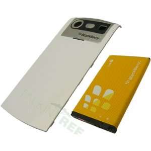   8110 WHITE DOOR BACK COVER + CM2 BATTERY Cell Phones & Accessories