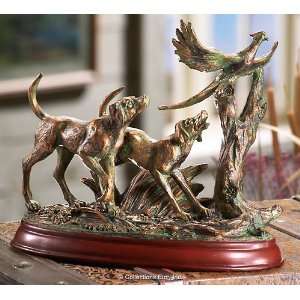 Hunting Dogs Table Statue