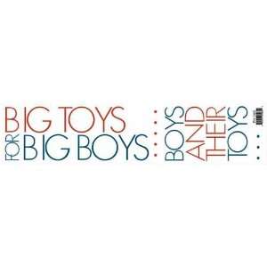   Phraseology Rub Ons Big Toys For Big Boys Arts, Crafts & Sewing