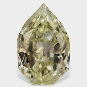    0.57 Ct H Color VS2 Clarity White Pear Loose Diamond Jewelry