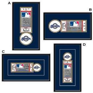  Milwaukee Brewers Single Ticket Frame: Sports & Outdoors