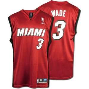  Dwyane Wade Red Reebok NBA Replica Miami Heat Youth Jersey 